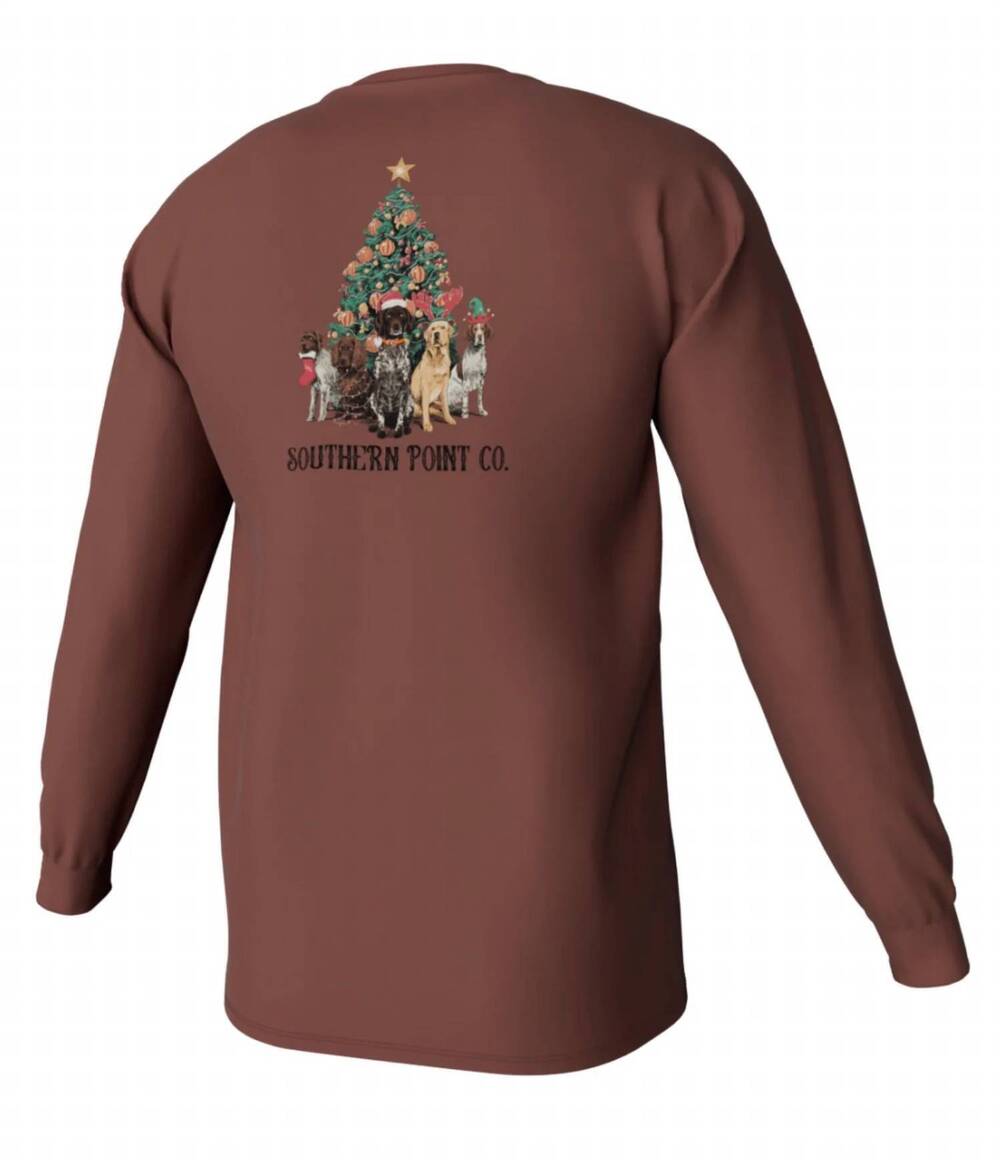 NEW SOUTHERN POINT CO. boy's fall tshirt in gun dog christmas